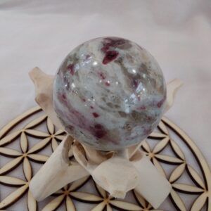 Sphère tourmaline rose