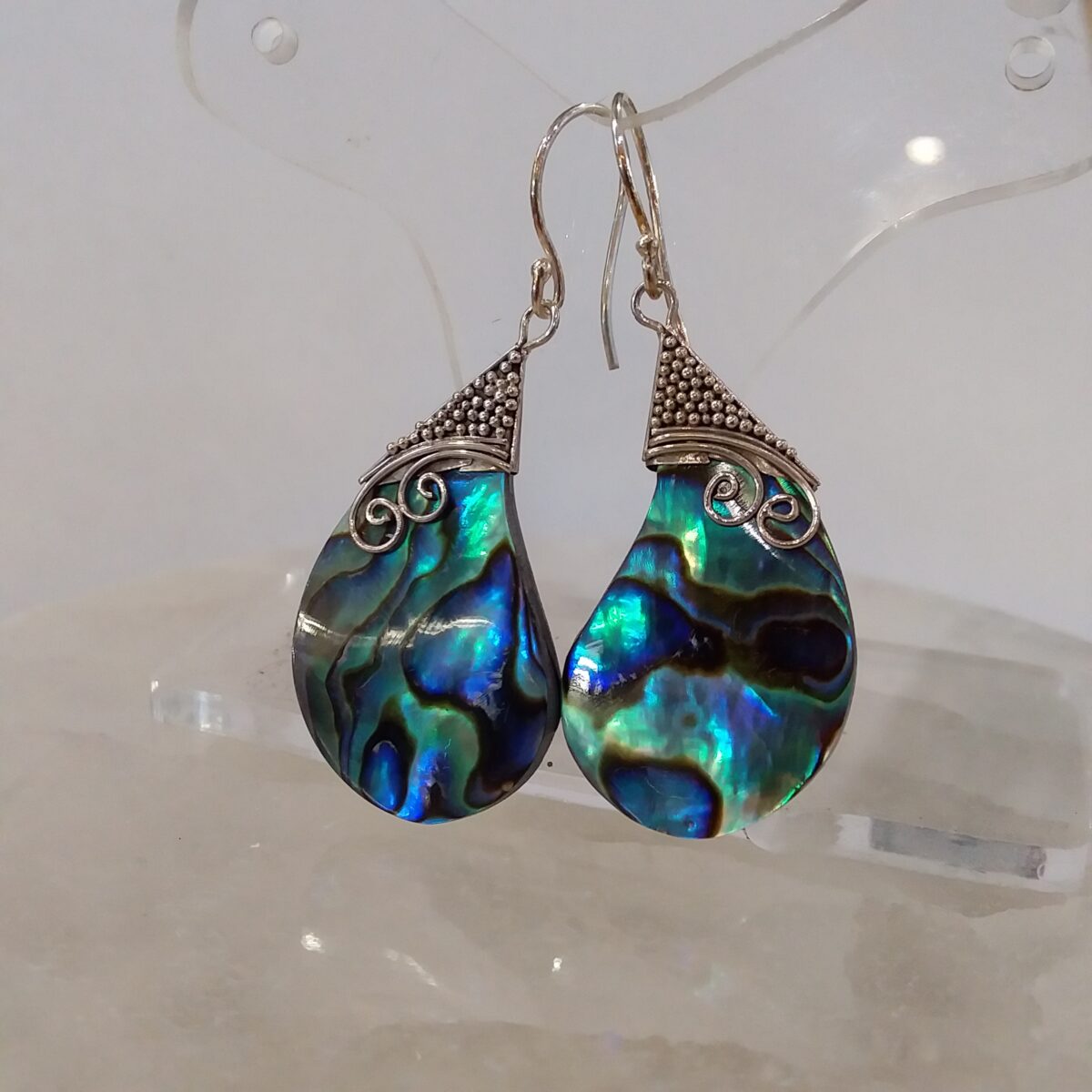 boucles d'oreilles abalone