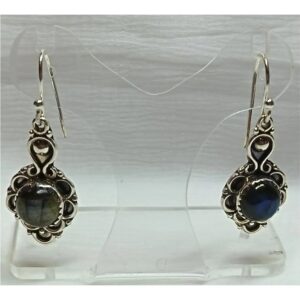 Boucles d&rsquo;oreilles labradorite