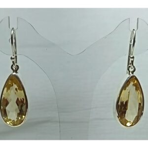 Boucles d’oreilles citrine