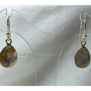 Boucles d&rsquo;oreilles labradorite