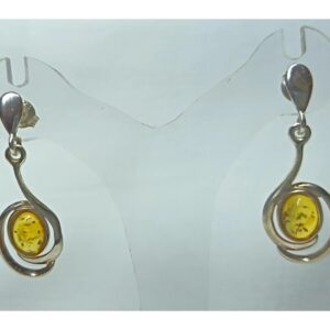 Boucles d’oreilles ambre