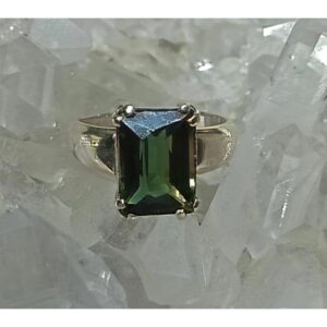 Bague tourmaline verte